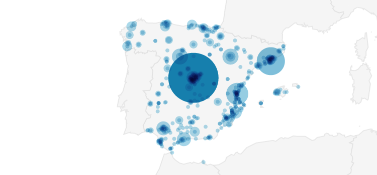 Relibrea visitas y libros a la venta - Mapa