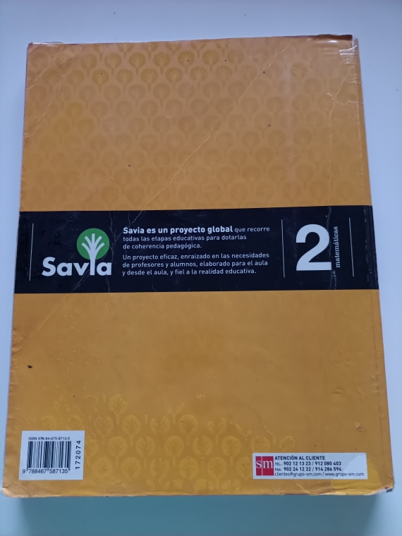 Matemáticas II SM Savia 2º Bach.